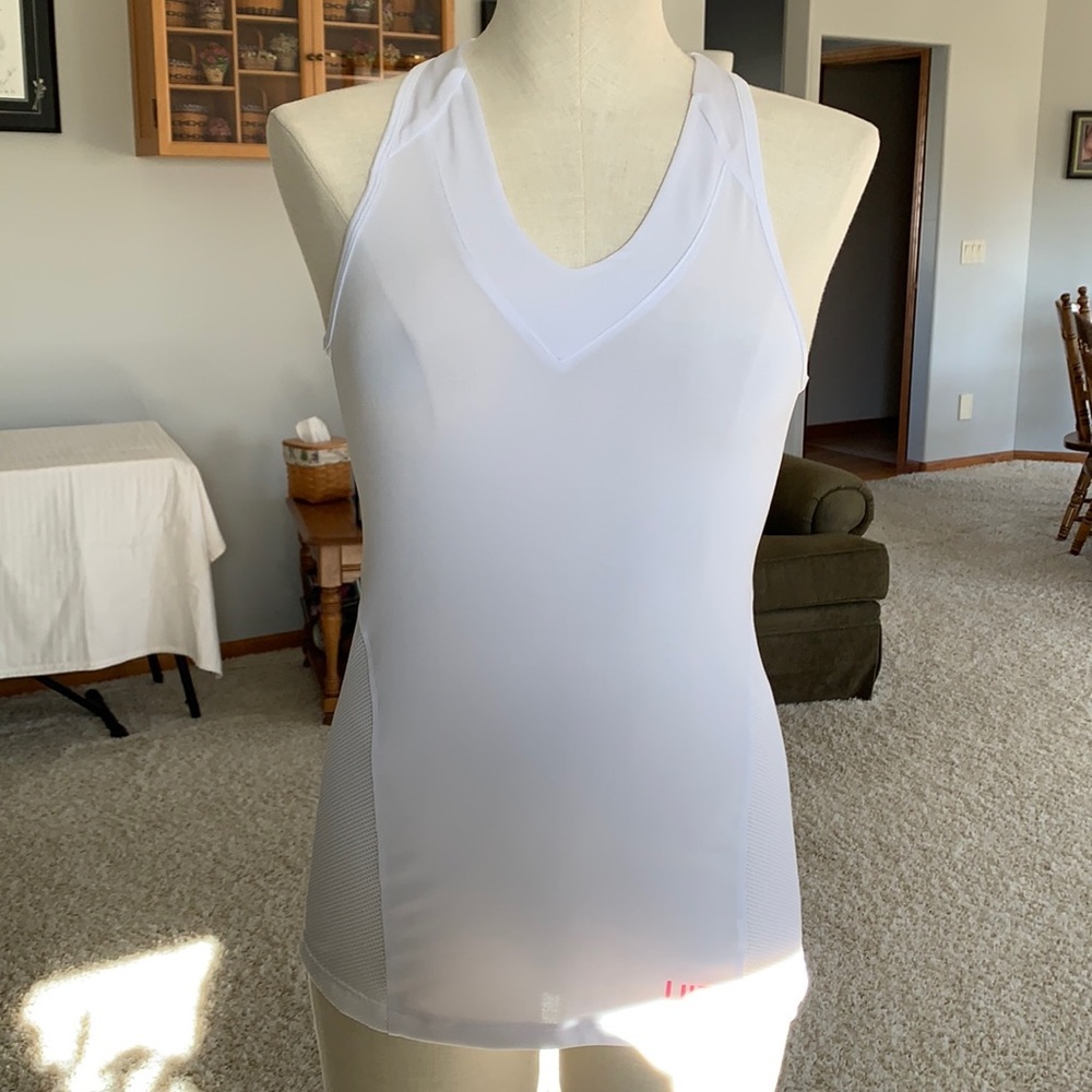 Lija White Tank Top, Size Medium - Picture 1 of 9